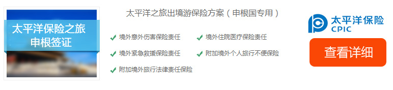 太平洋申根旅游保險