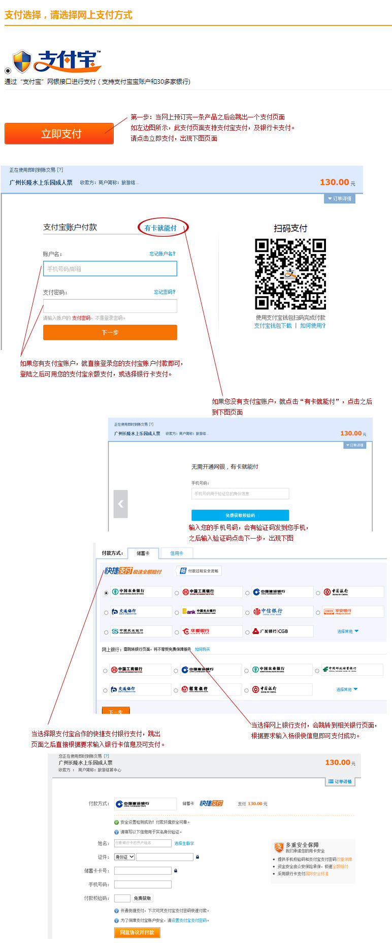 網上支付方式